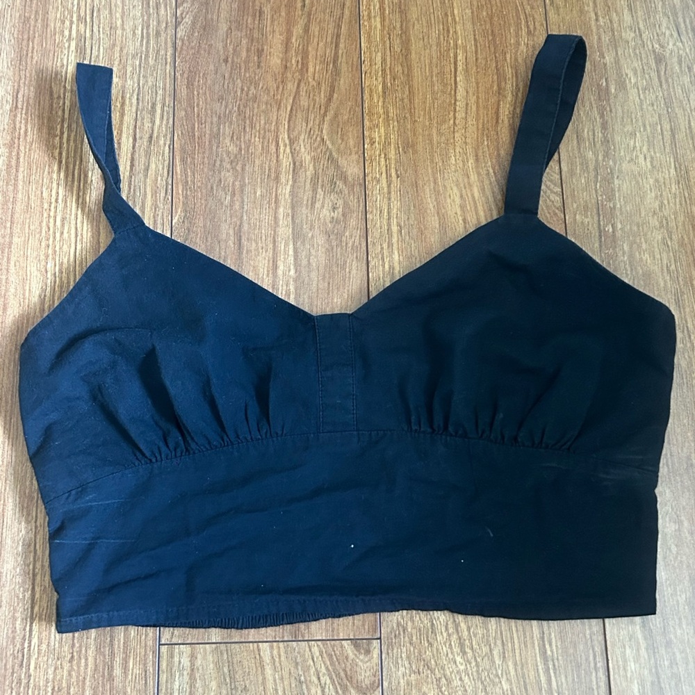 La Hearts Pacsun Black Sleeveless Crop Camisole